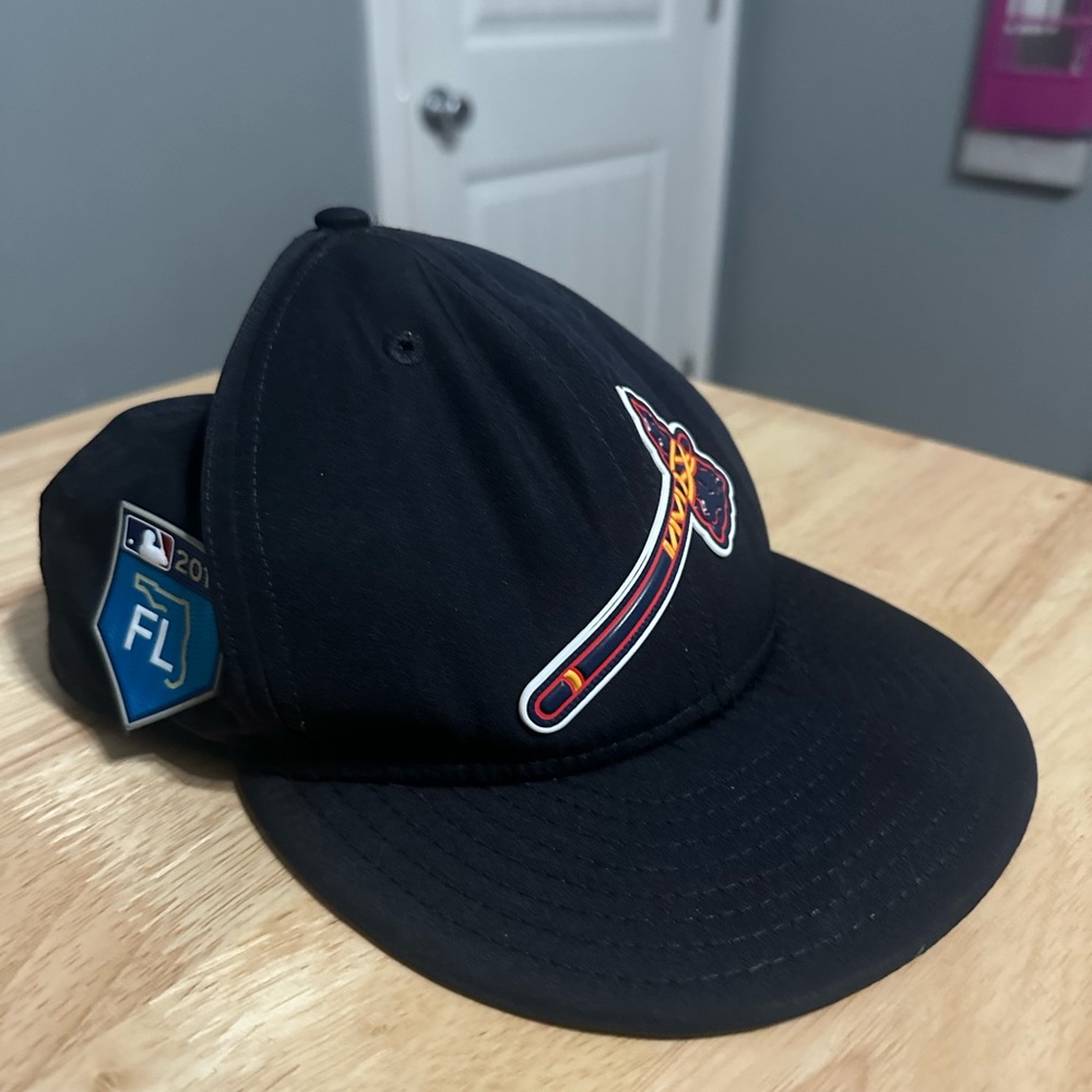 Black Baseball Cap with Embroidered Logo